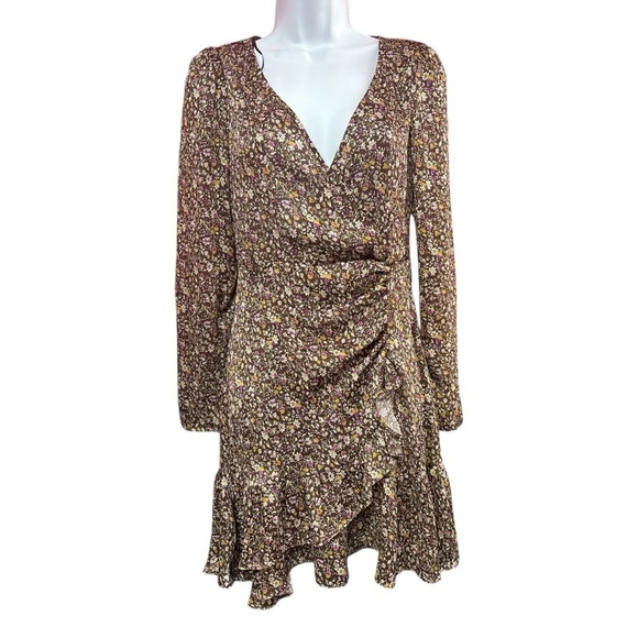 Zara Red Fit and Flare Puff Sleeve Dress for Cocktail - Picture 4 of 9